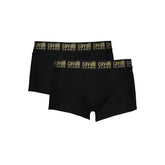 Cavalli Class Black Cotton Men Boxer -   -  Cavalli Class.